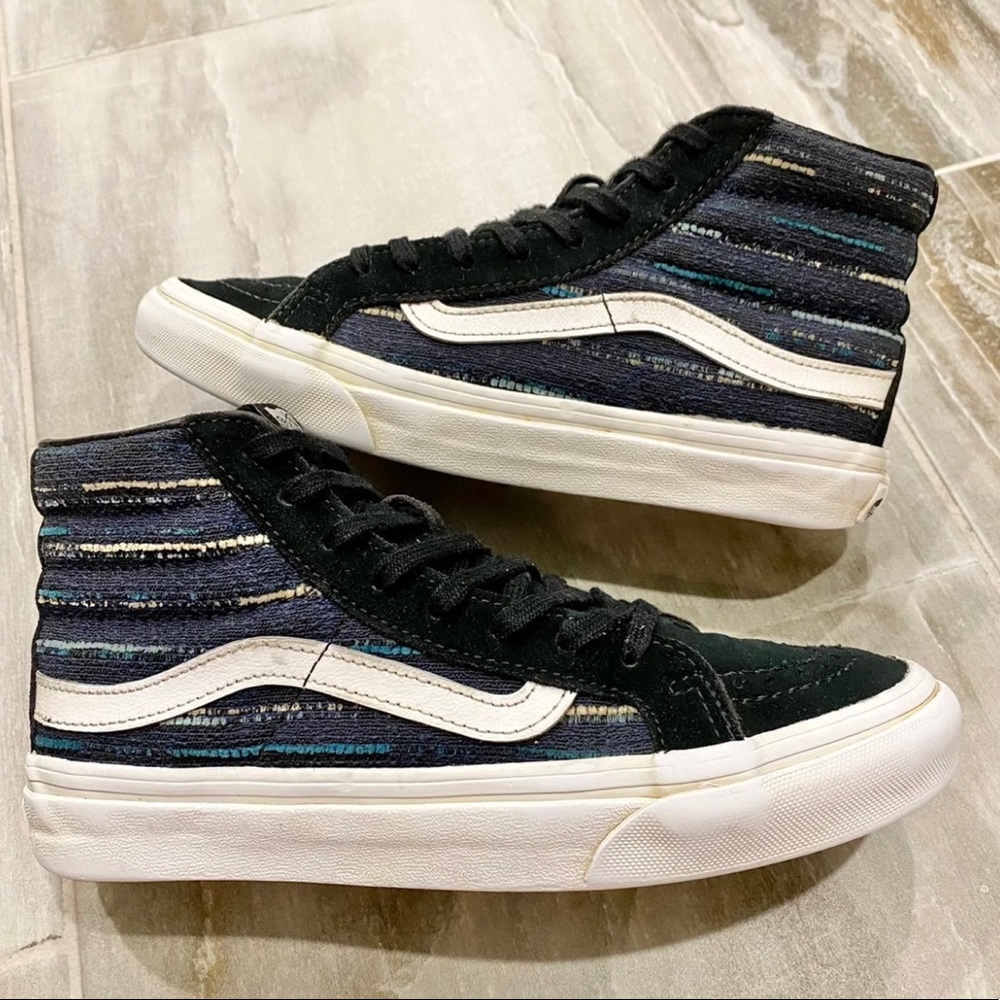 Vans Denim Striped Old Skool SK8 Hi 5
